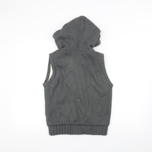 AriZona Womens Grey  Knit Jacket Coatigan Size M