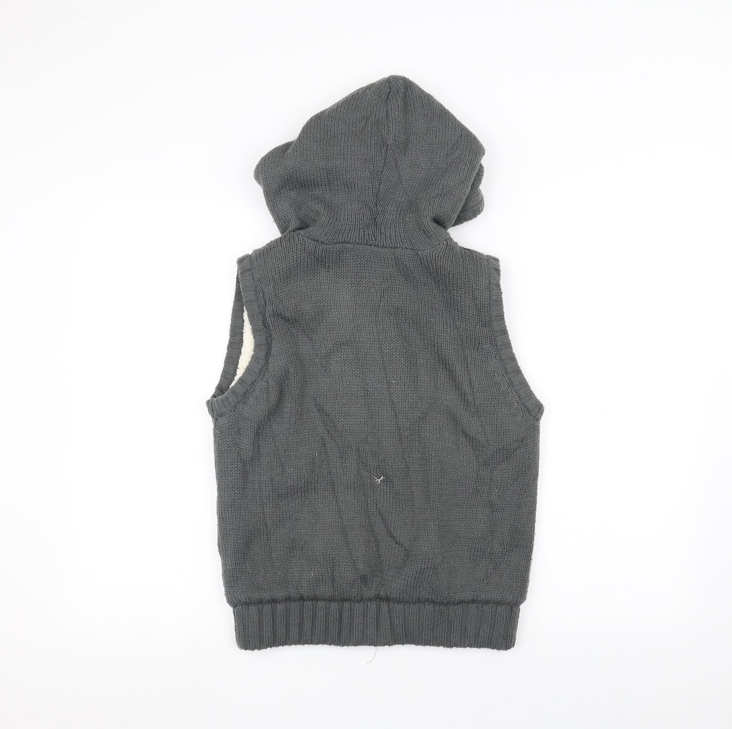 AriZona Womens Grey  Knit Jacket Coatigan Size M