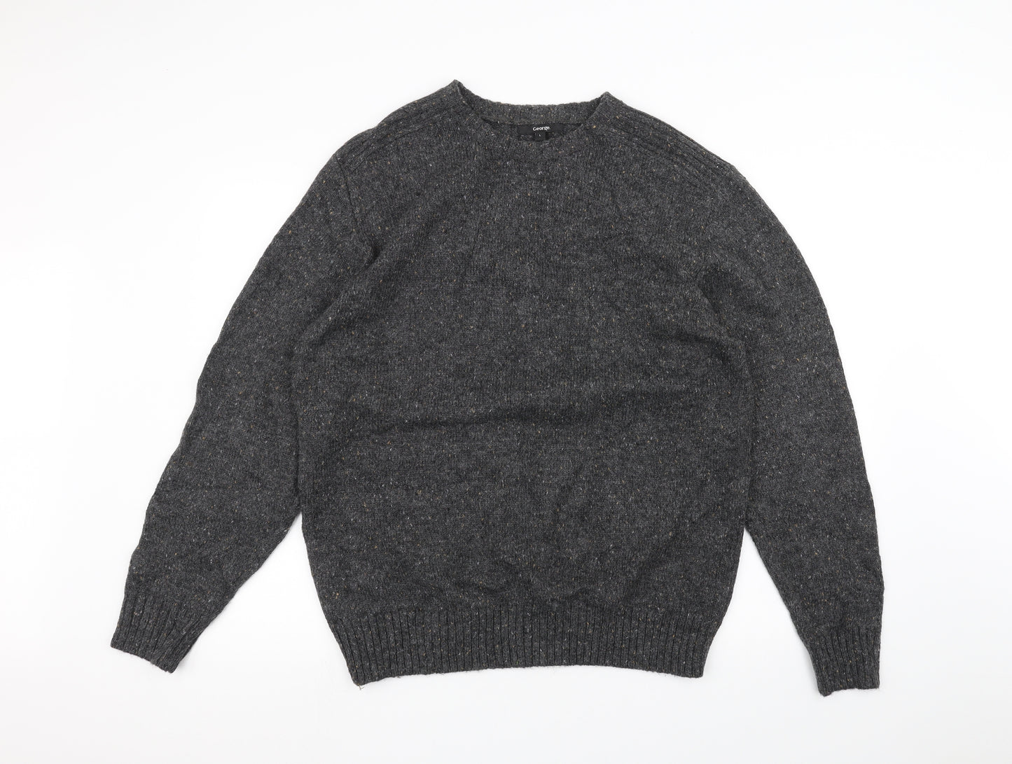 George Mens Black   Pullover Jumper Size L