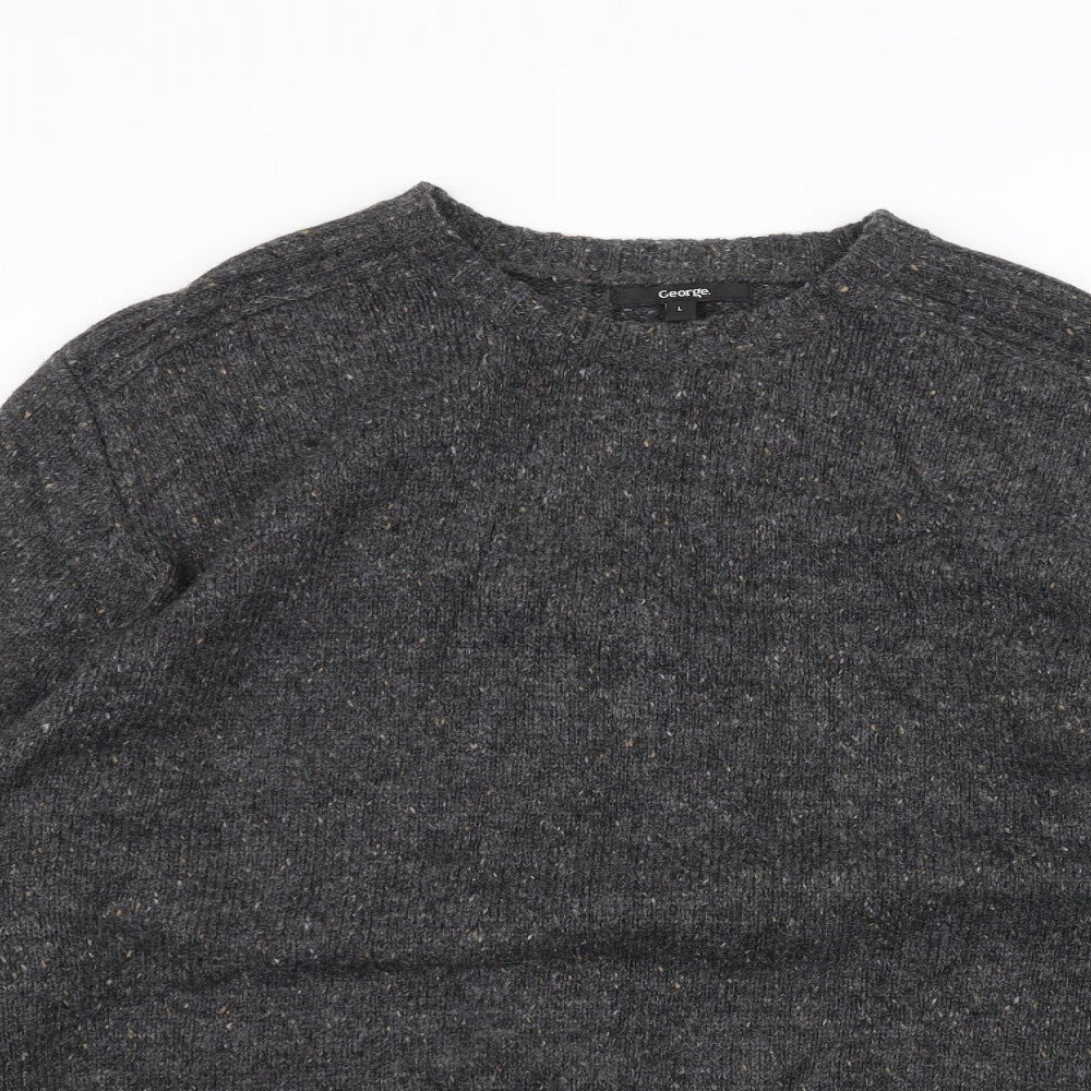 George Mens Black   Pullover Jumper Size L