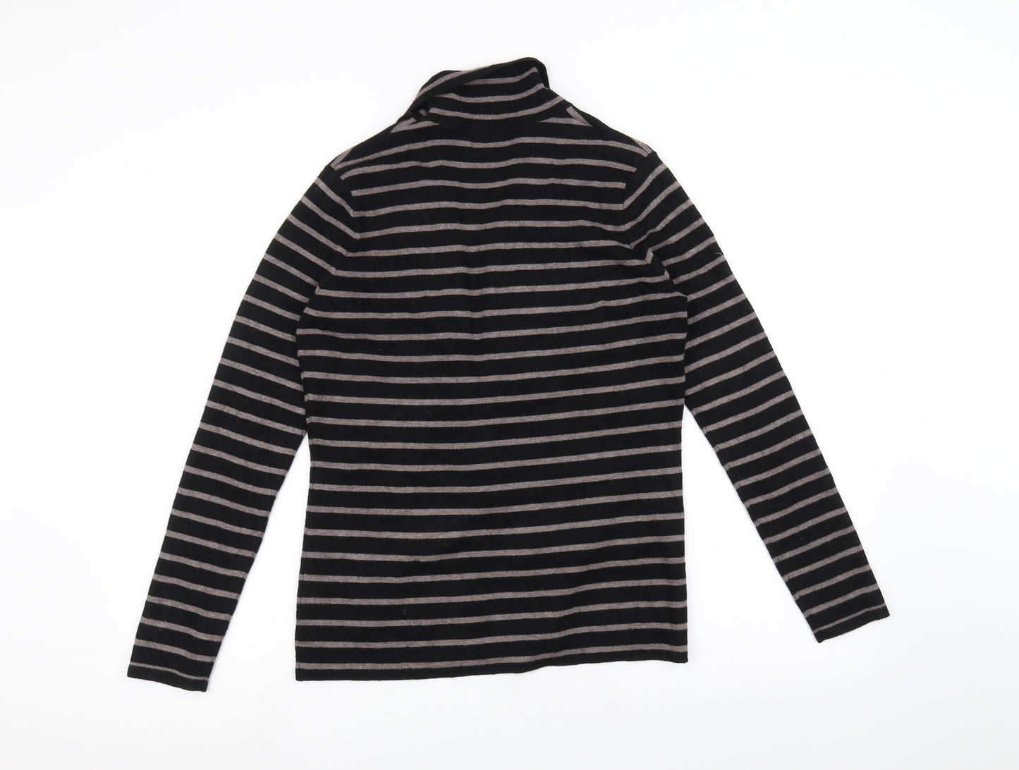 Red Womens Black Striped  Cardigan Jumper Size M