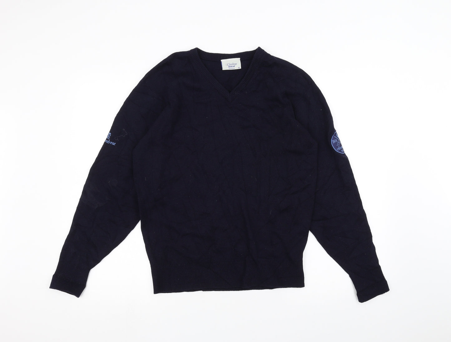 Glenbrae Mens Blue   Pullover Jumper Size XS