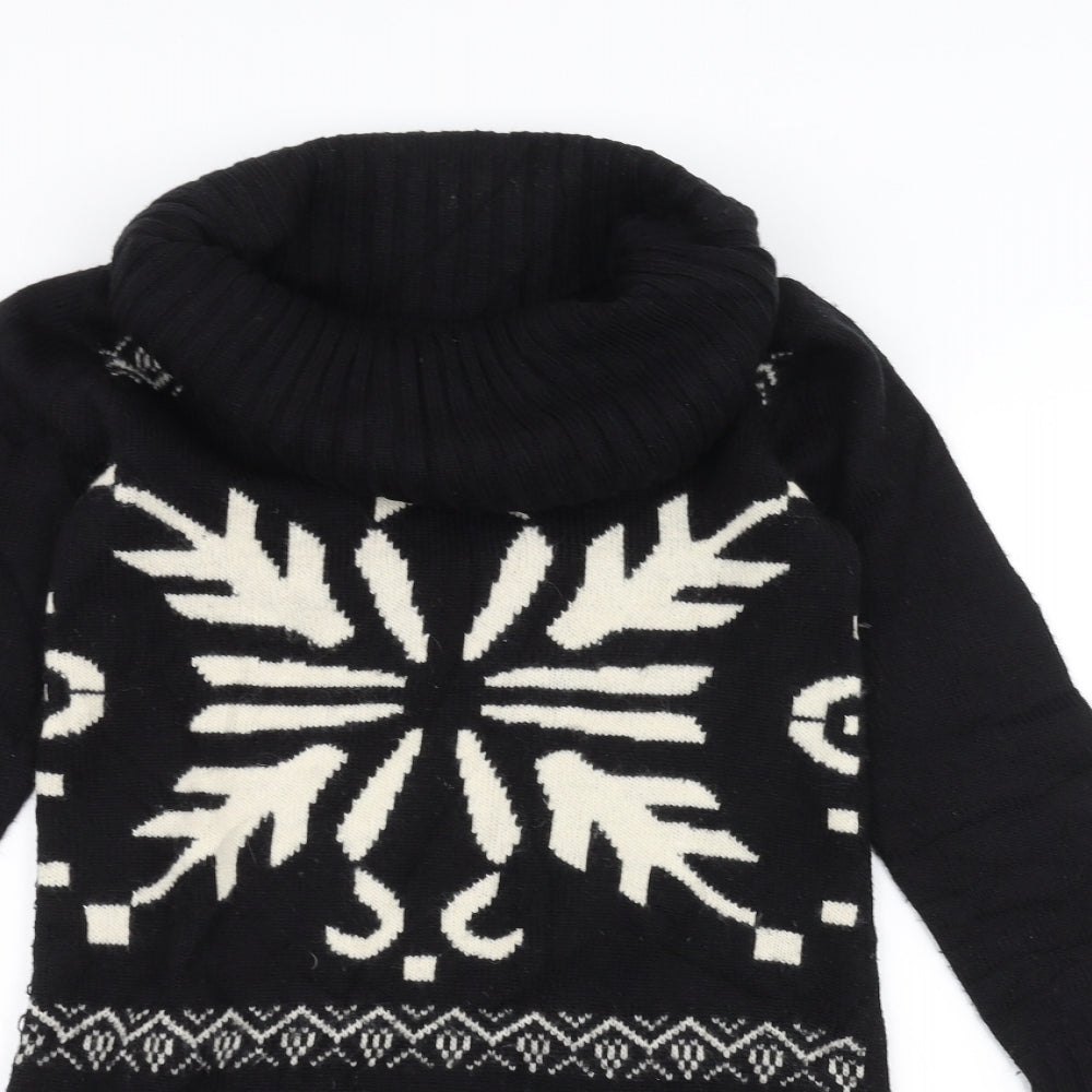 Papaya Womens Black   Pullover Jumper Size 8  - Christmas