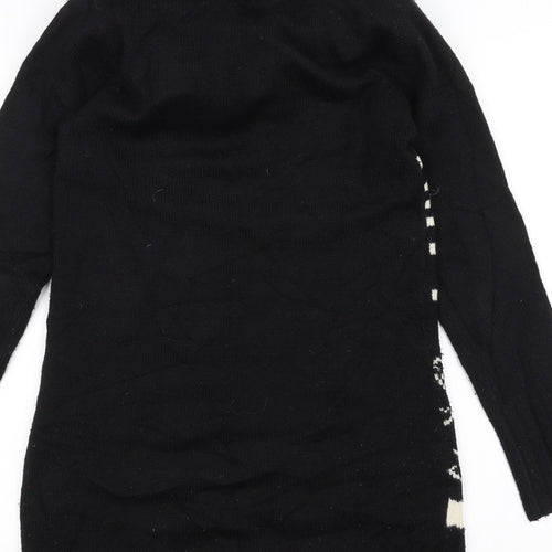 Papaya Womens Black   Pullover Jumper Size 8  - Christmas