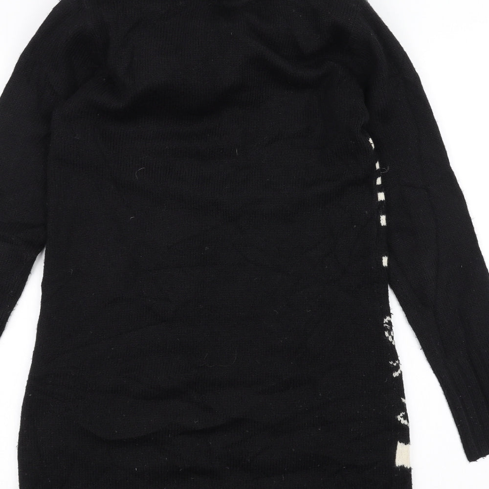 Papaya Womens Black   Pullover Jumper Size 8  - Christmas