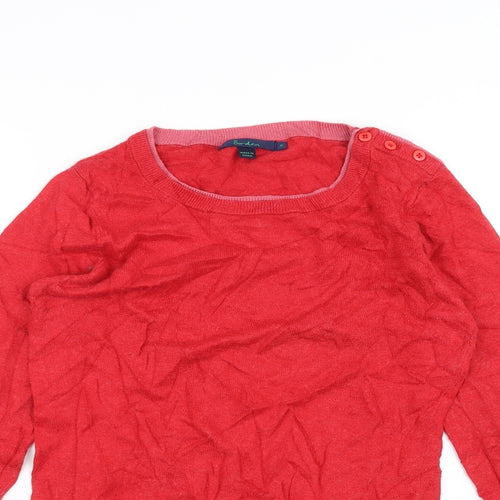 Boden Womens Red   Basic T-Shirt Size 8