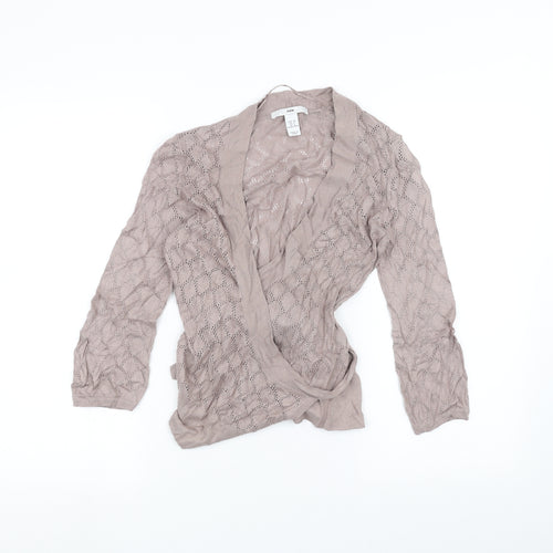 H&M Womens Brown   Cardigan Jumper Size 6