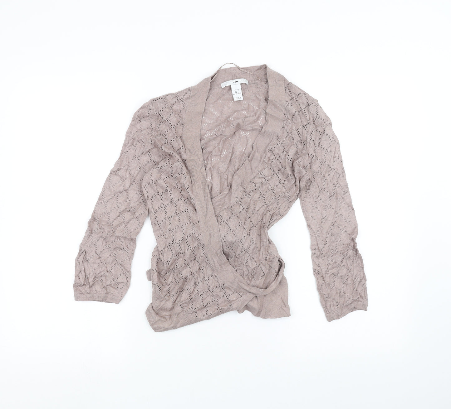 H&M Womens Brown   Cardigan Jumper Size 6