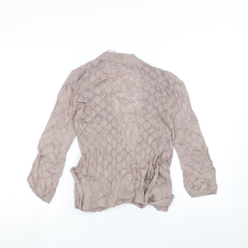 H&M Womens Brown   Cardigan Jumper Size 6