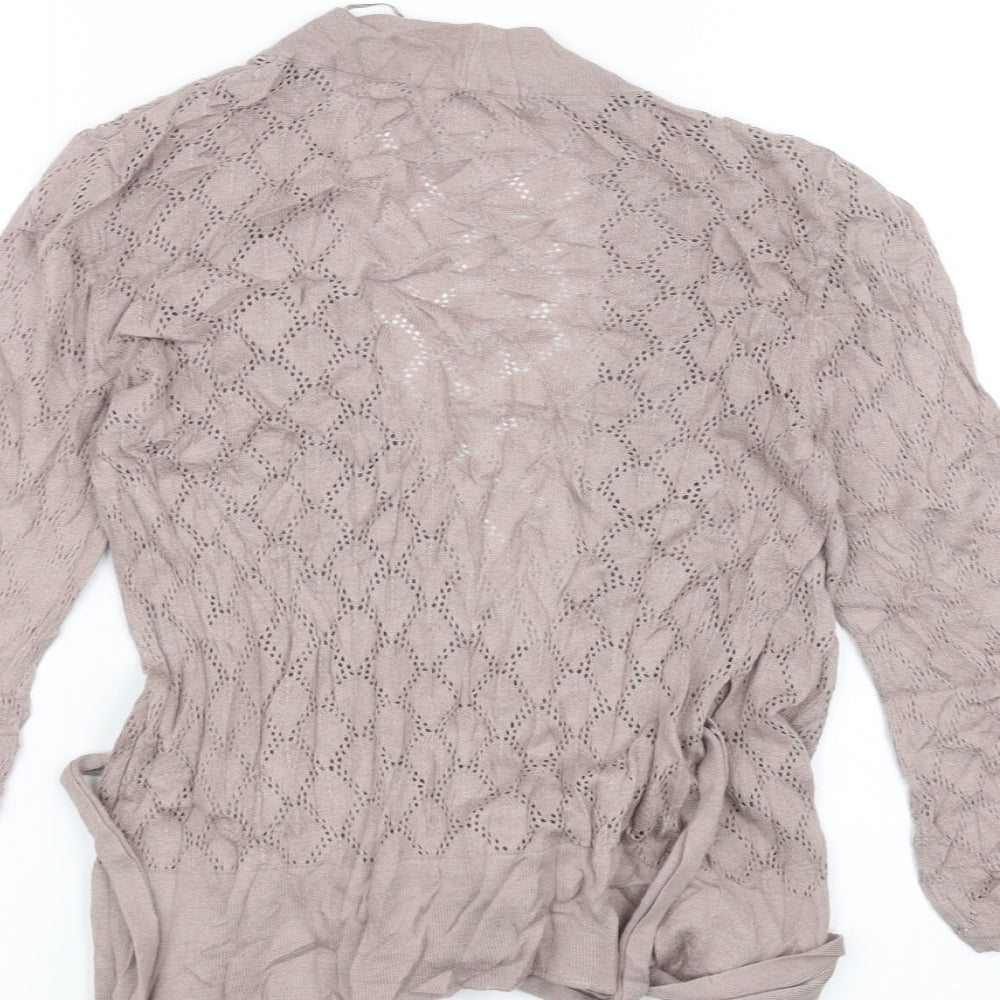 H&M Womens Brown   Cardigan Jumper Size 6