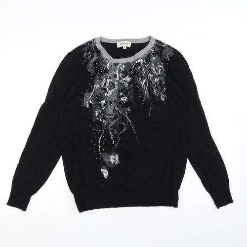 BASSINI Mens Black   Pullover Jumper Size M