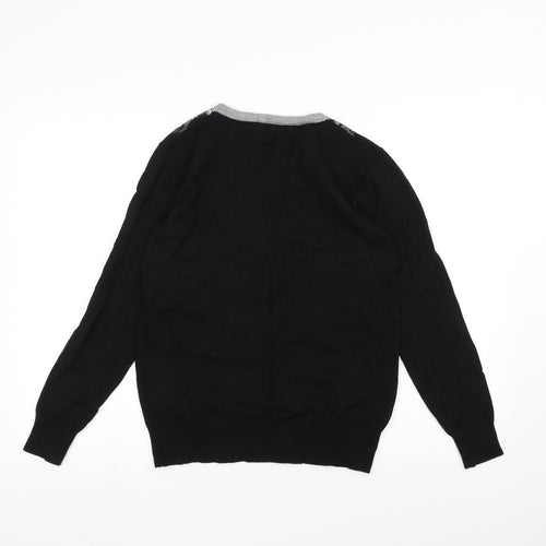 BASSINI Mens Black   Pullover Jumper Size M