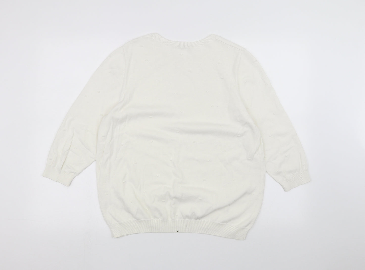 TU Womens White   Pullover Jumper Size 16