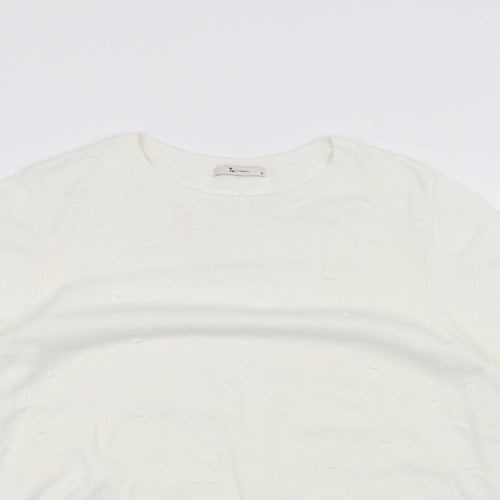 TU Womens White   Pullover Jumper Size 16