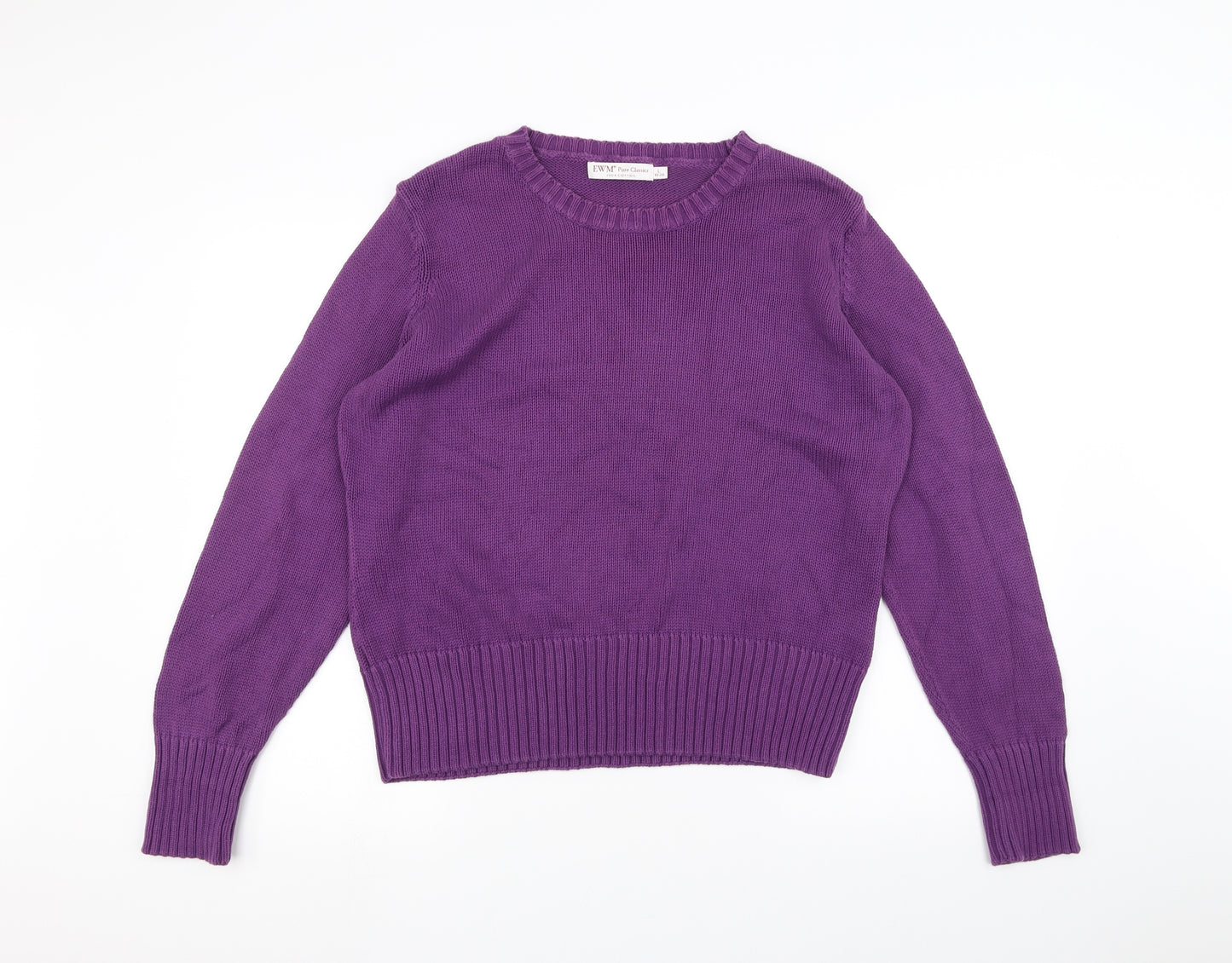 EWM Womens Purple   Pullover Jumper Size L