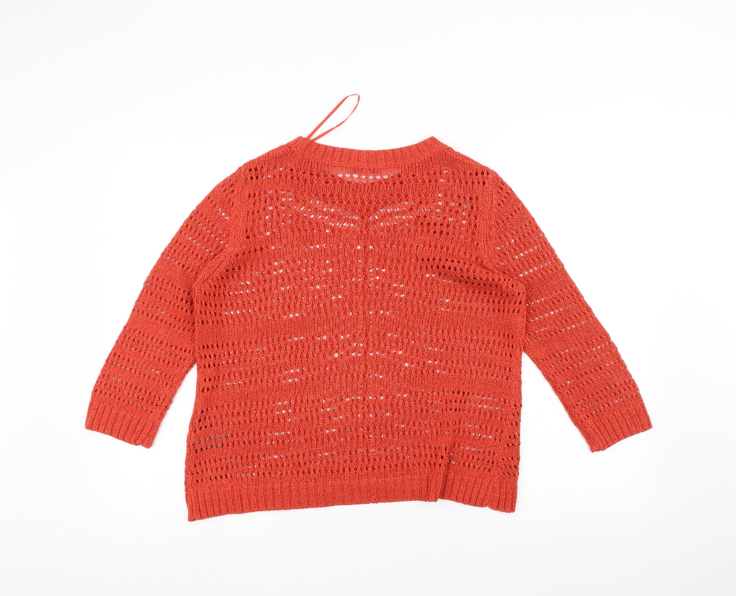 Per Una Womens Orange   Pullover Jumper Size 16