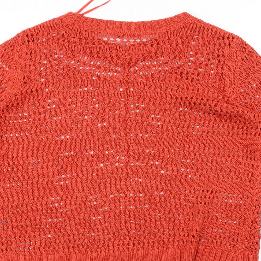 Per Una Womens Orange   Pullover Jumper Size 16