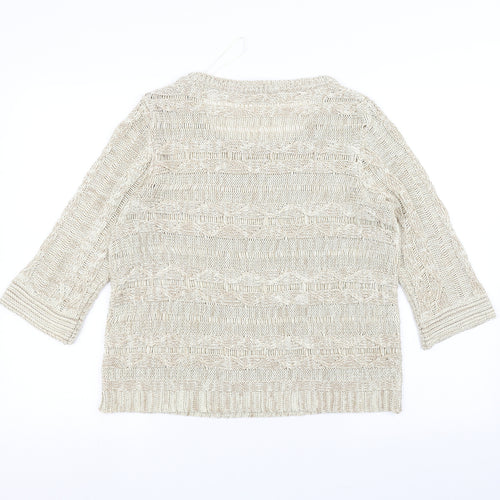 TU Womens White   Pullover Jumper Size 16