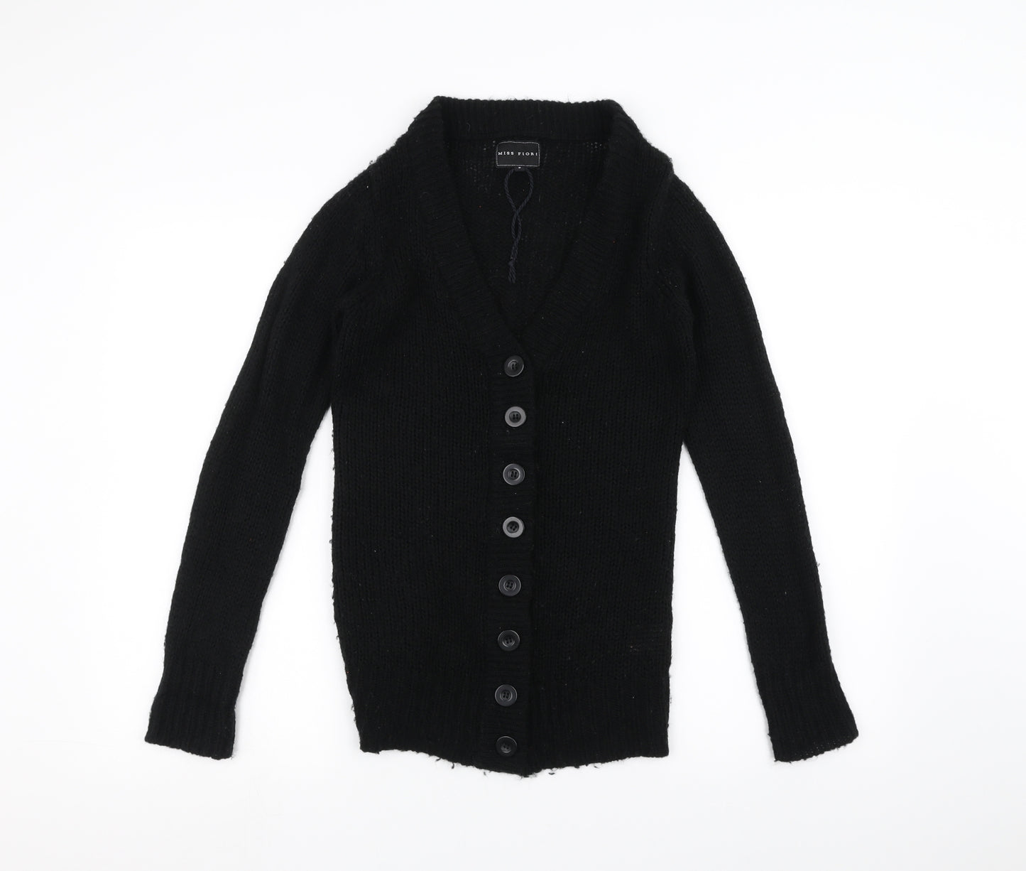 miss flori Womens Black   Jacket Coatigan Size 8