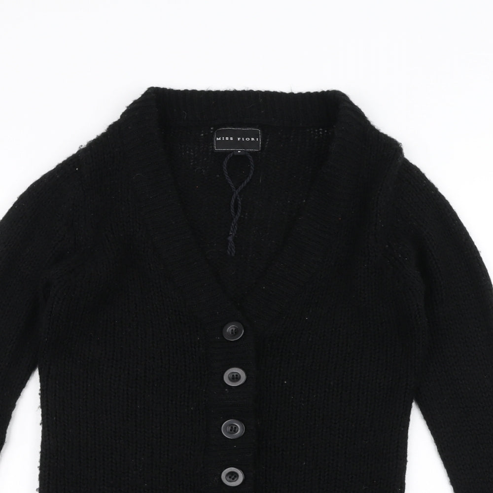 miss flori Womens Black   Jacket Coatigan Size 8