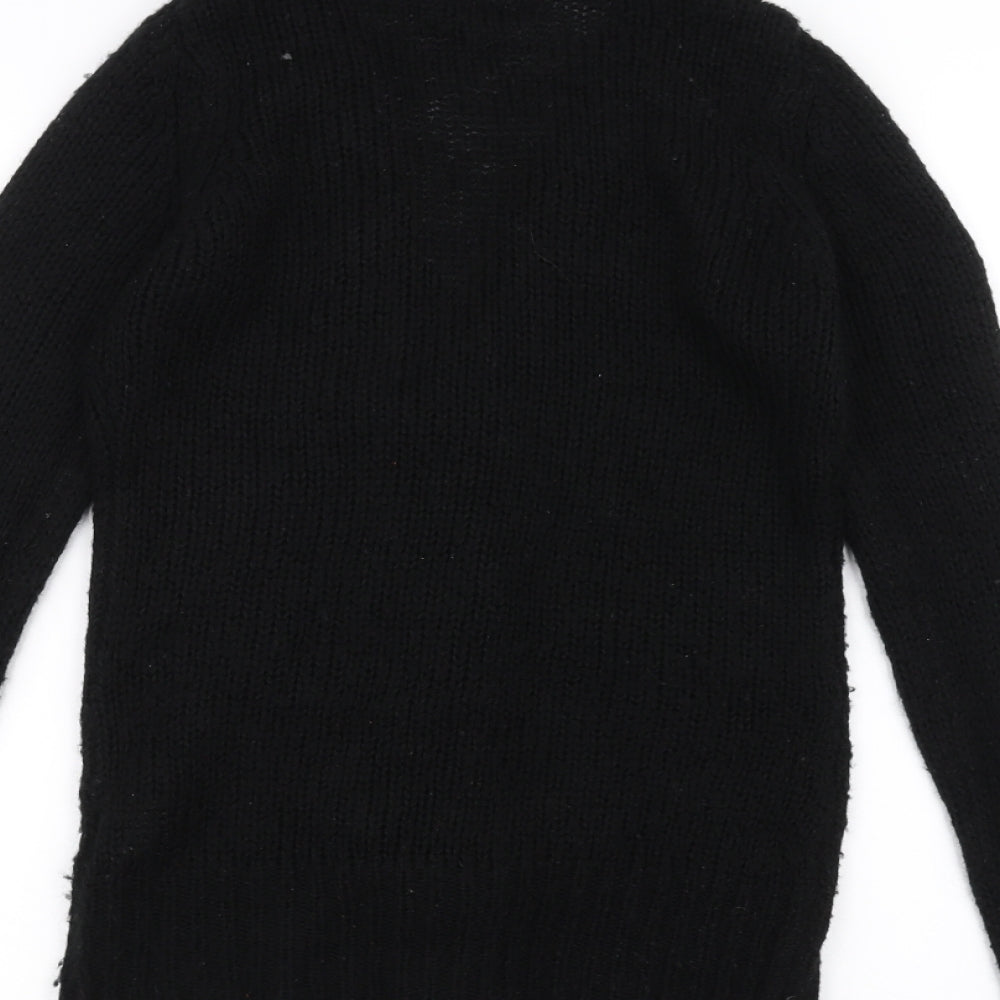 miss flori Womens Black   Jacket Coatigan Size 8