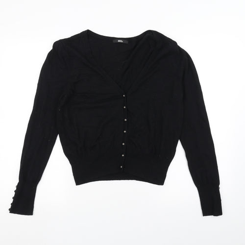 Marks and Spencer Womens Black   Cardigan Jumper Size 16