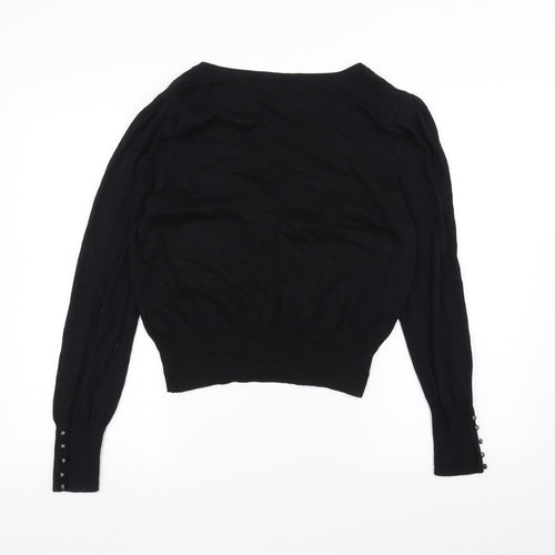 Marks and Spencer Womens Black   Cardigan Jumper Size 16