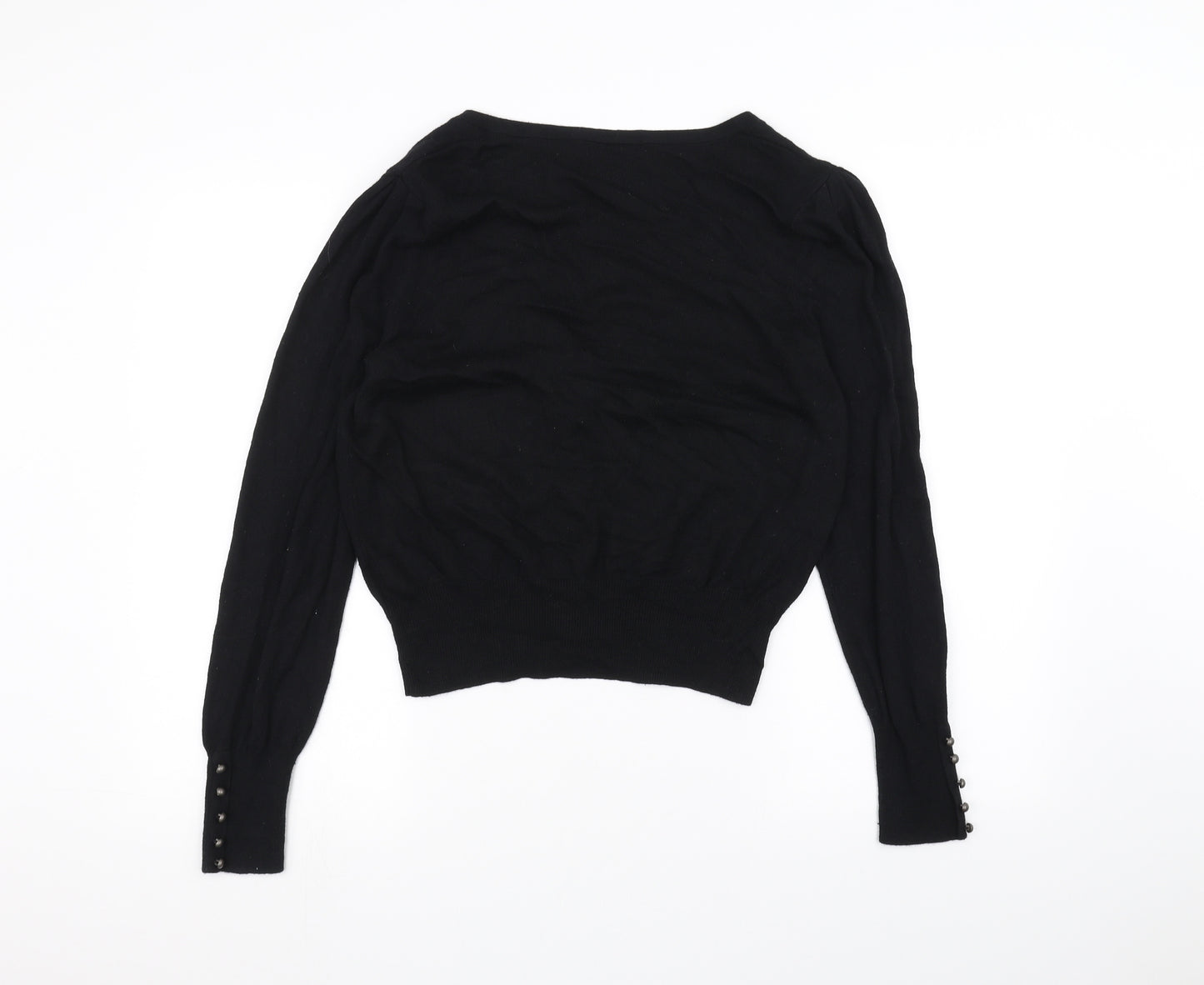 Marks and Spencer Womens Black   Cardigan Jumper Size 16