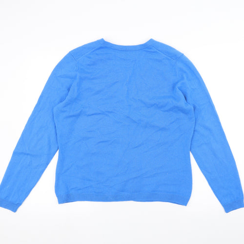 PURE Collection Womens Blue   Cardigan Jumper Size 16