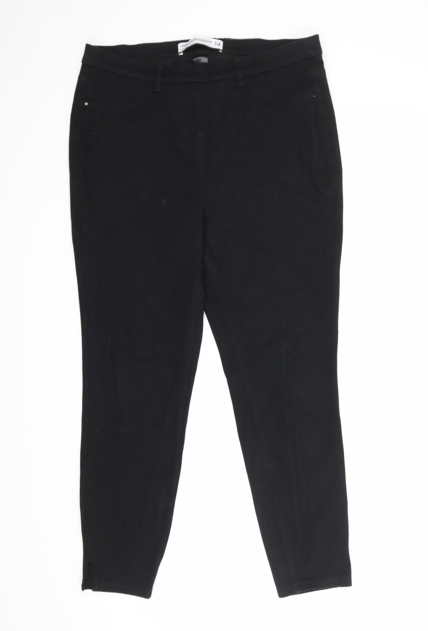 NEXT Womens Black   Cropped Jeans Size 14 L25 in