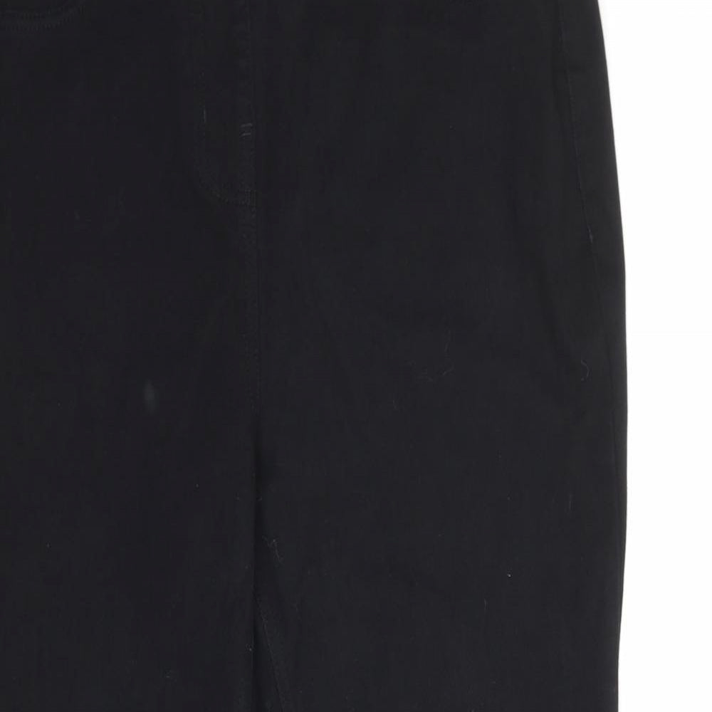 NEXT Womens Black   Cropped Jeans Size 14 L25 in