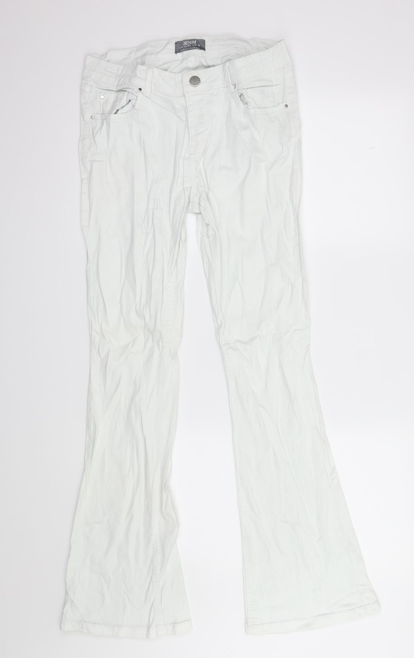 Dorthey Perkins Womens Blue   Flared Jeans Size 12 L30 in