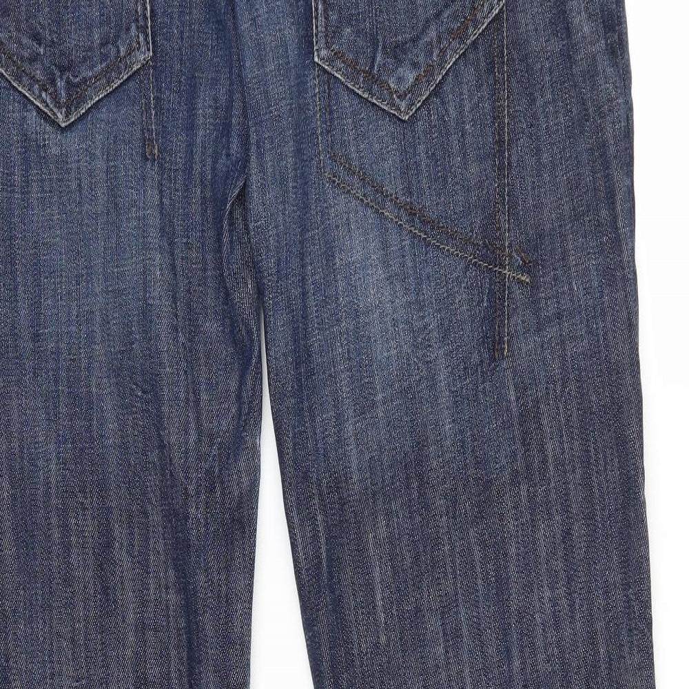 NEXT Womens Blue   Straight Jeans Size 14 L31 in