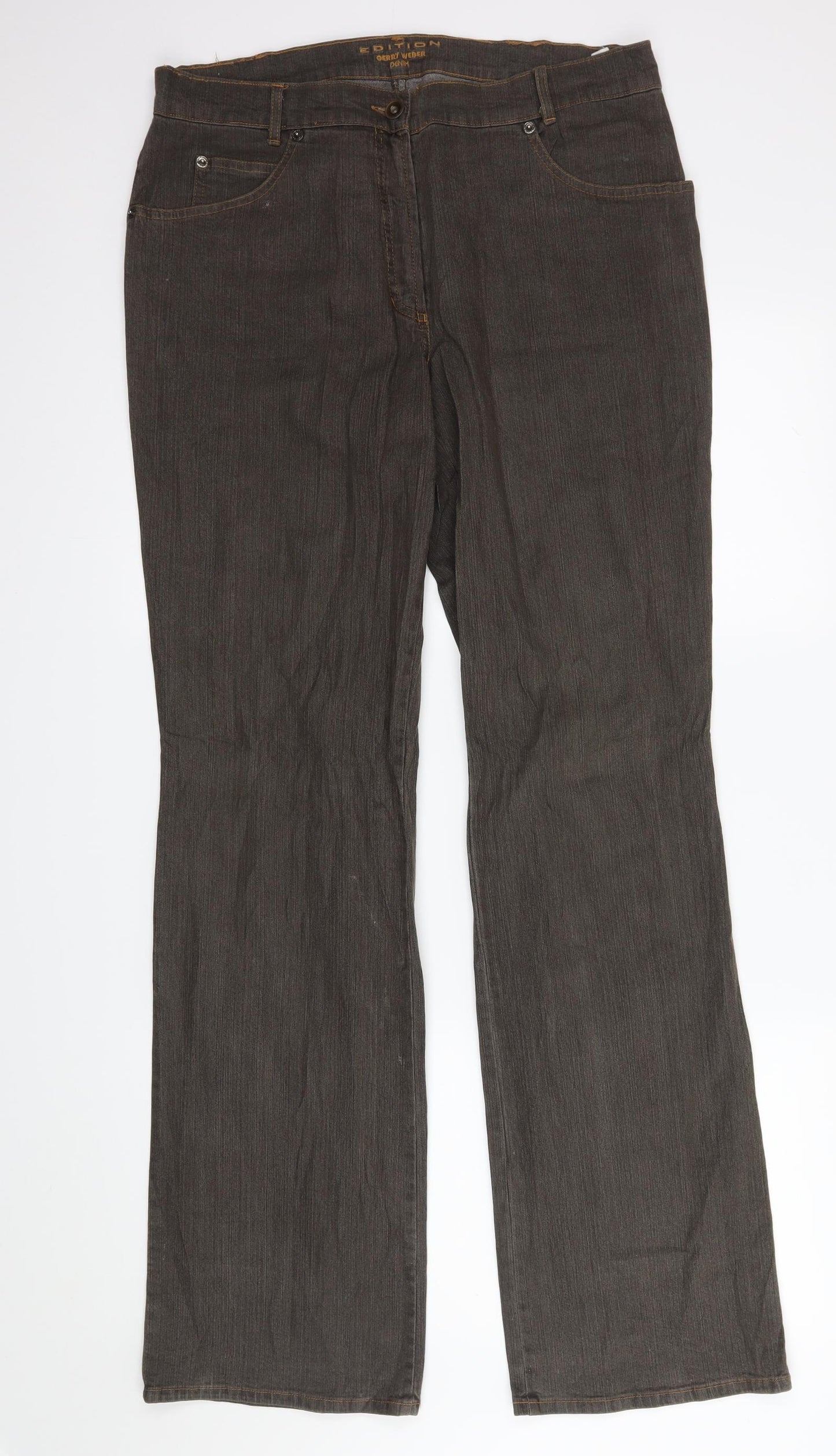 edition Mens Brown   Bootcut Jeans Size 42 in L32 in