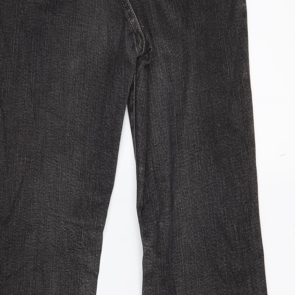 Marks and Spencer Womens Grey   Straight Jeans Size 12 L30 in