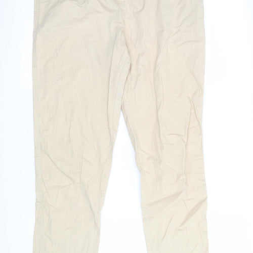 authentle Womens Brown   Cargo Trousers Size 10 L28 in