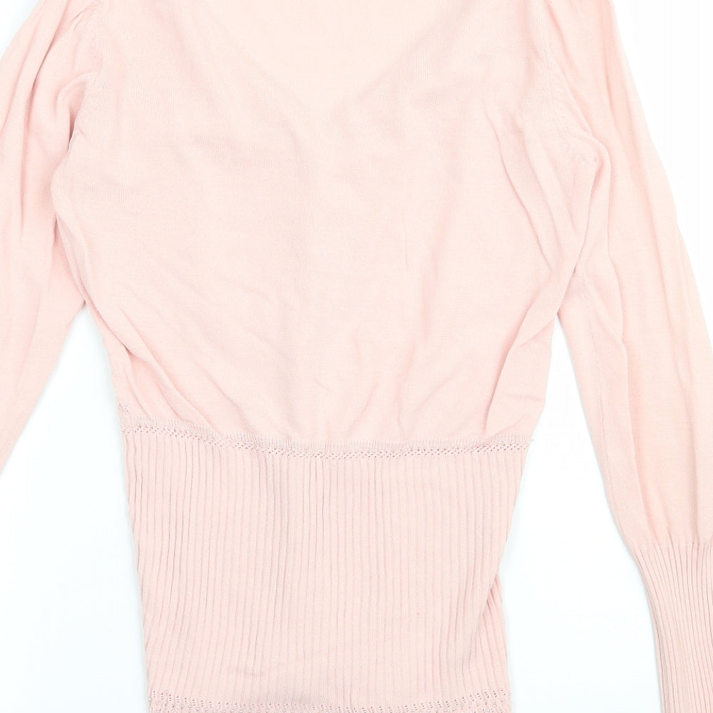 VILA Womens Pink   Cardigan Jumper Size M
