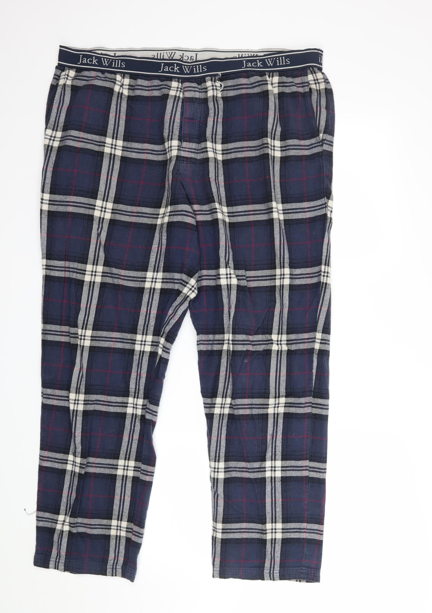 Jack Wills Mens Blue Check   Lounge Pants Size XL