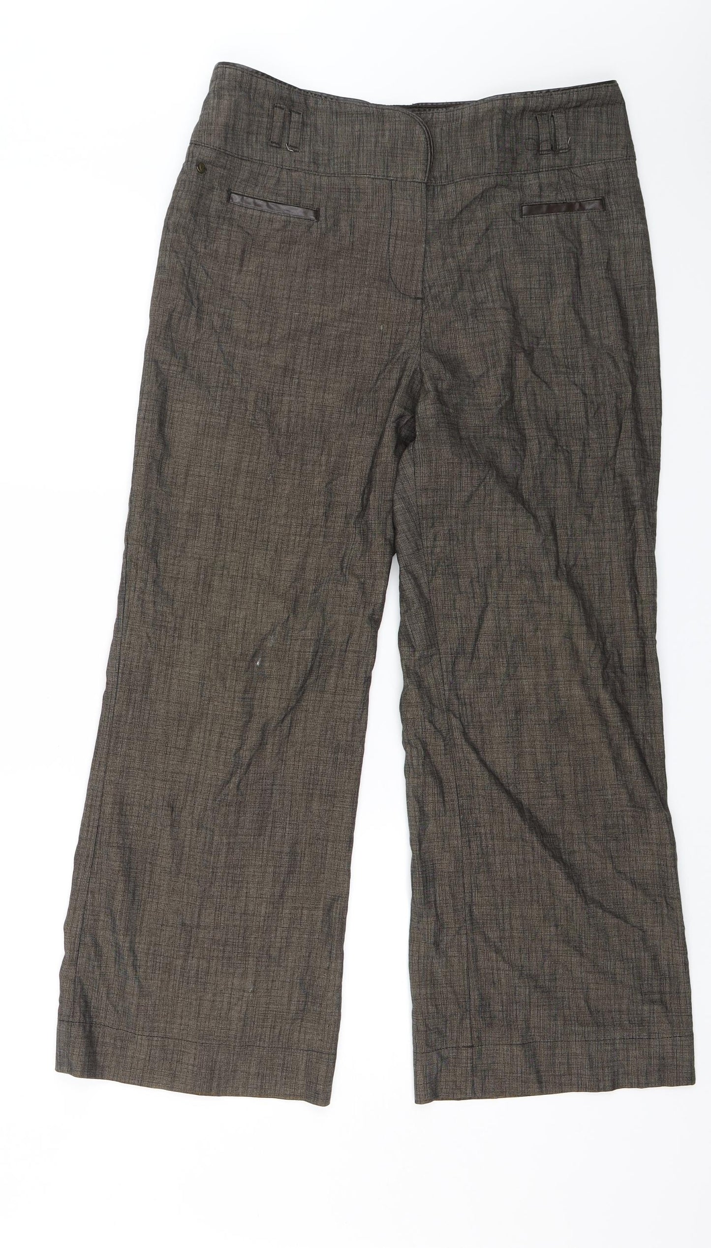 Per Una Womens Brown   Trousers  Size 16 L25 in - Short length