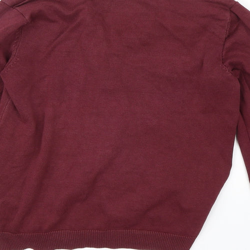 George Girls Red   Cardigan Jumper Size 9-10 Years  - School
