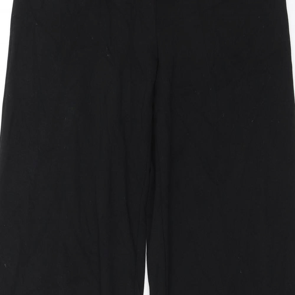 M&S Womens Black   Trousers  Size 8 L27 in