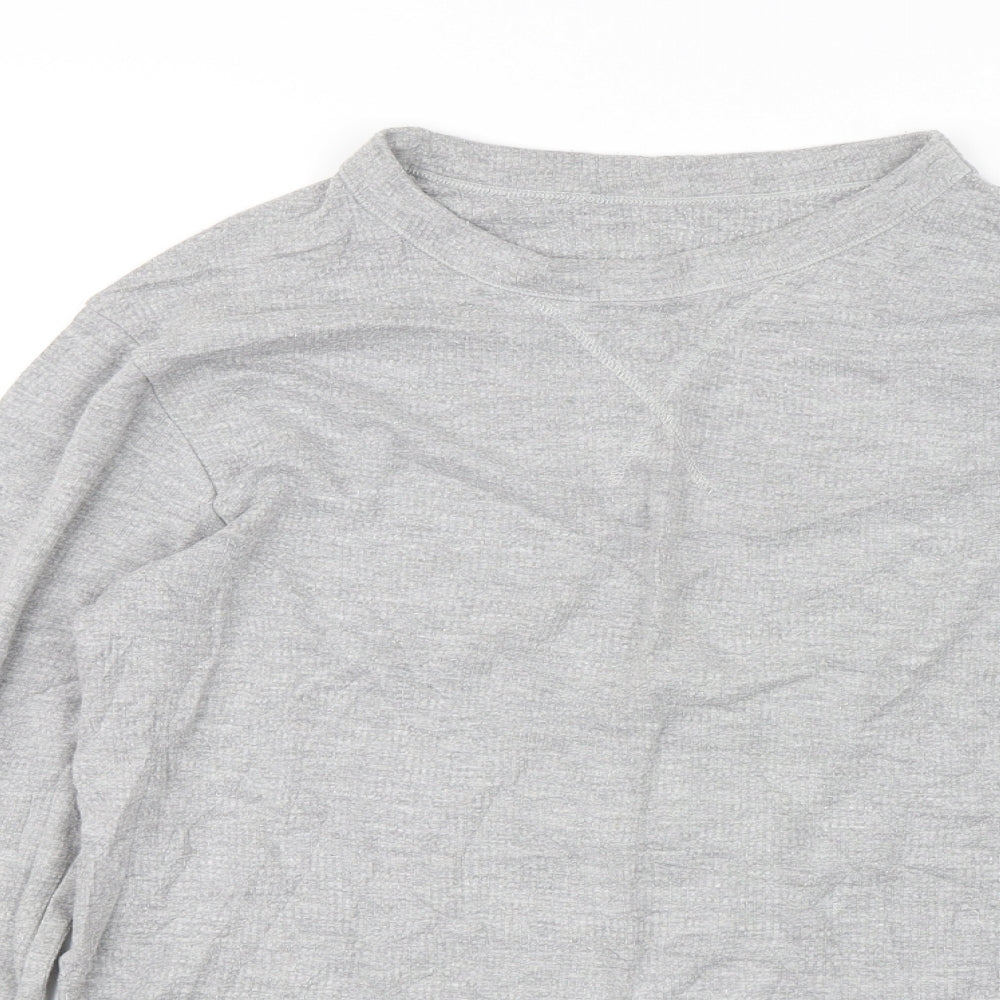 George Womens Grey Solid  Top Pyjama Top Size L