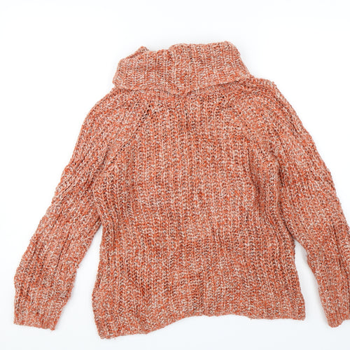 M&S Womens Orange   Pullover Jumper Size 10