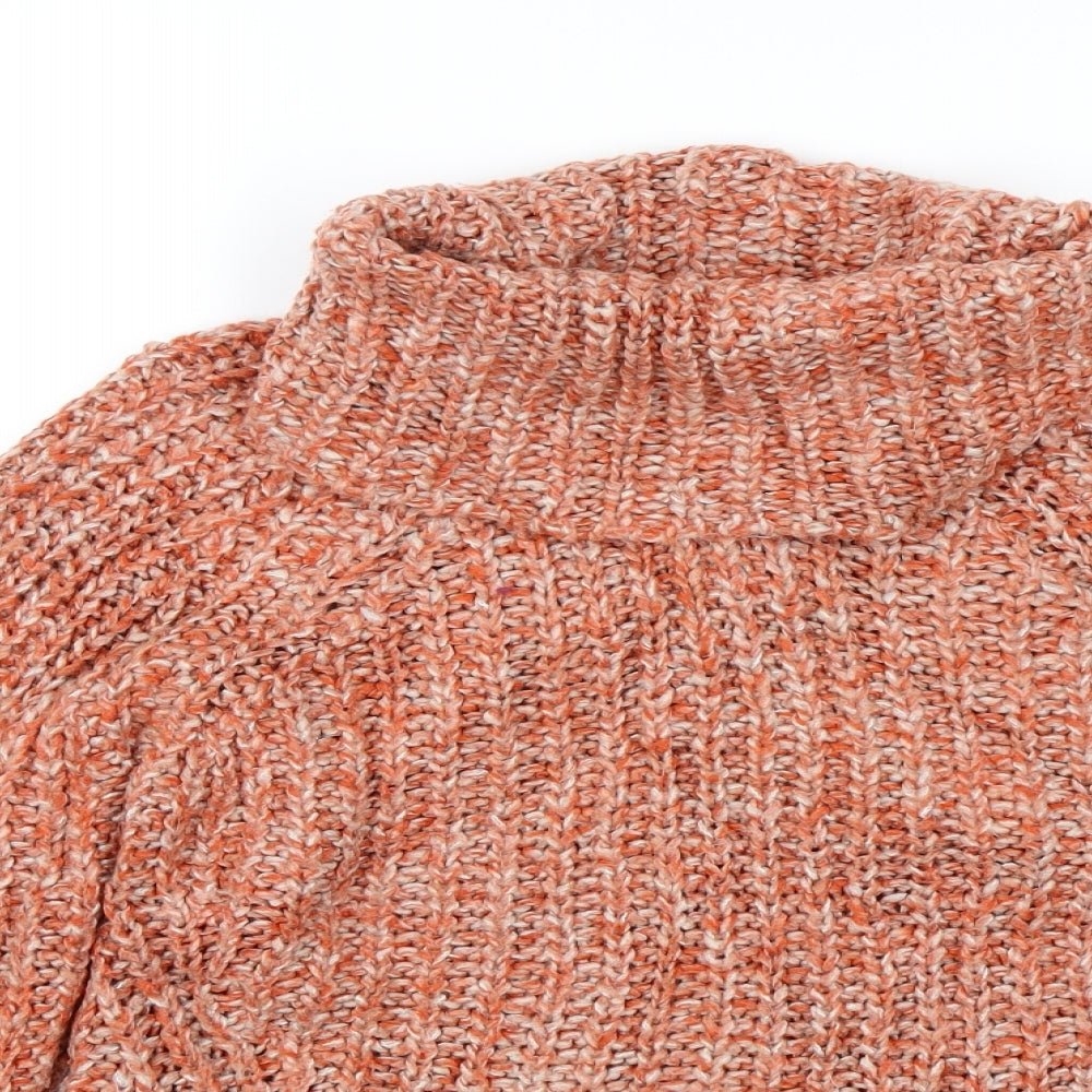 M&S Womens Orange   Pullover Jumper Size 10