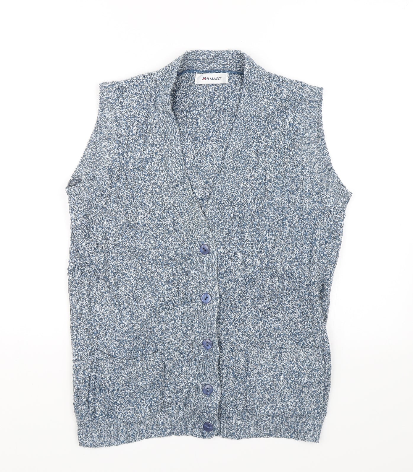 Damart Womens Blue   Cardigan Jumper Size 12