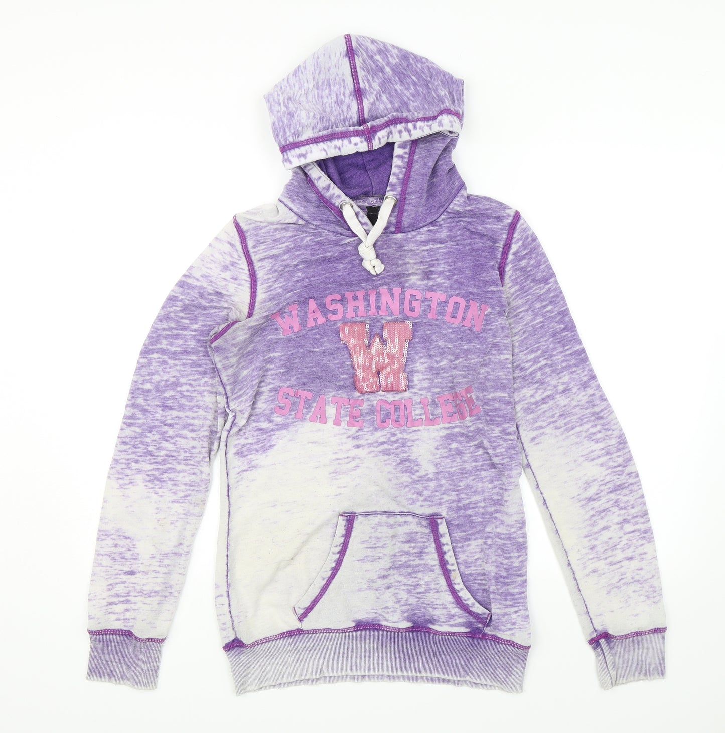 Glory Union Womens Purple   Pullover Hoodie Size 12  - Washington State College