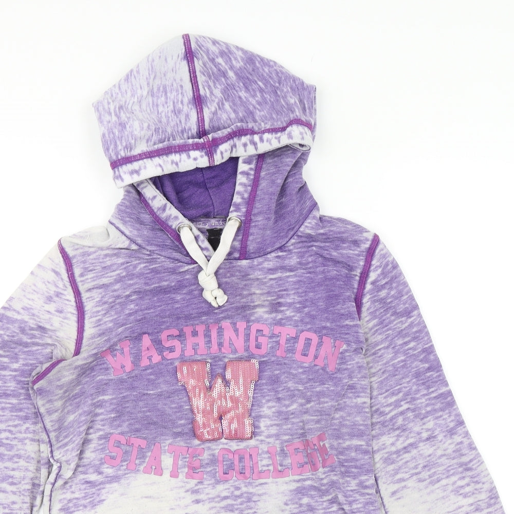 Glory Union Womens Purple   Pullover Hoodie Size 12  - Washington State College