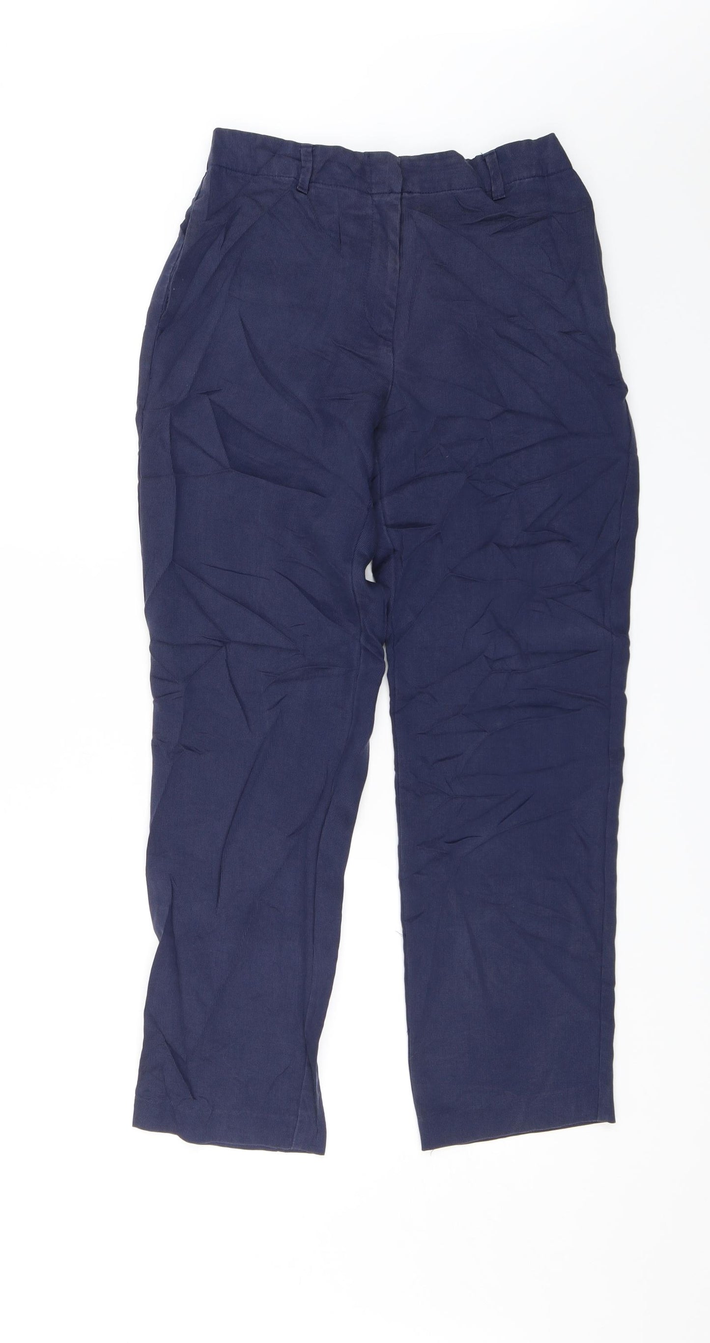 M&S Womens Blue   Trousers  Size 10 L26 in