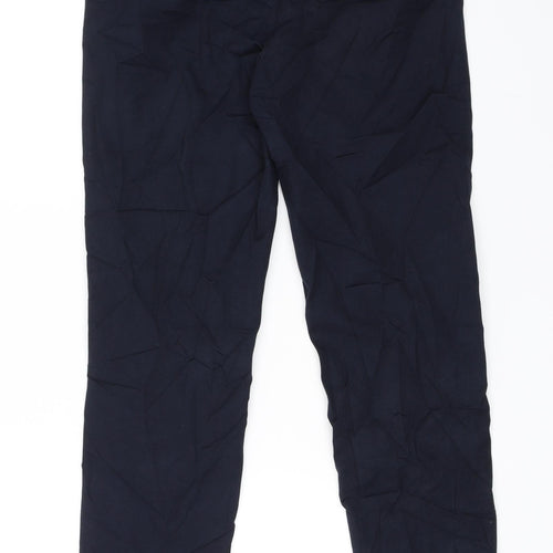 M&S Womens Blue   Dress Pants Trousers Size 8 L26 in