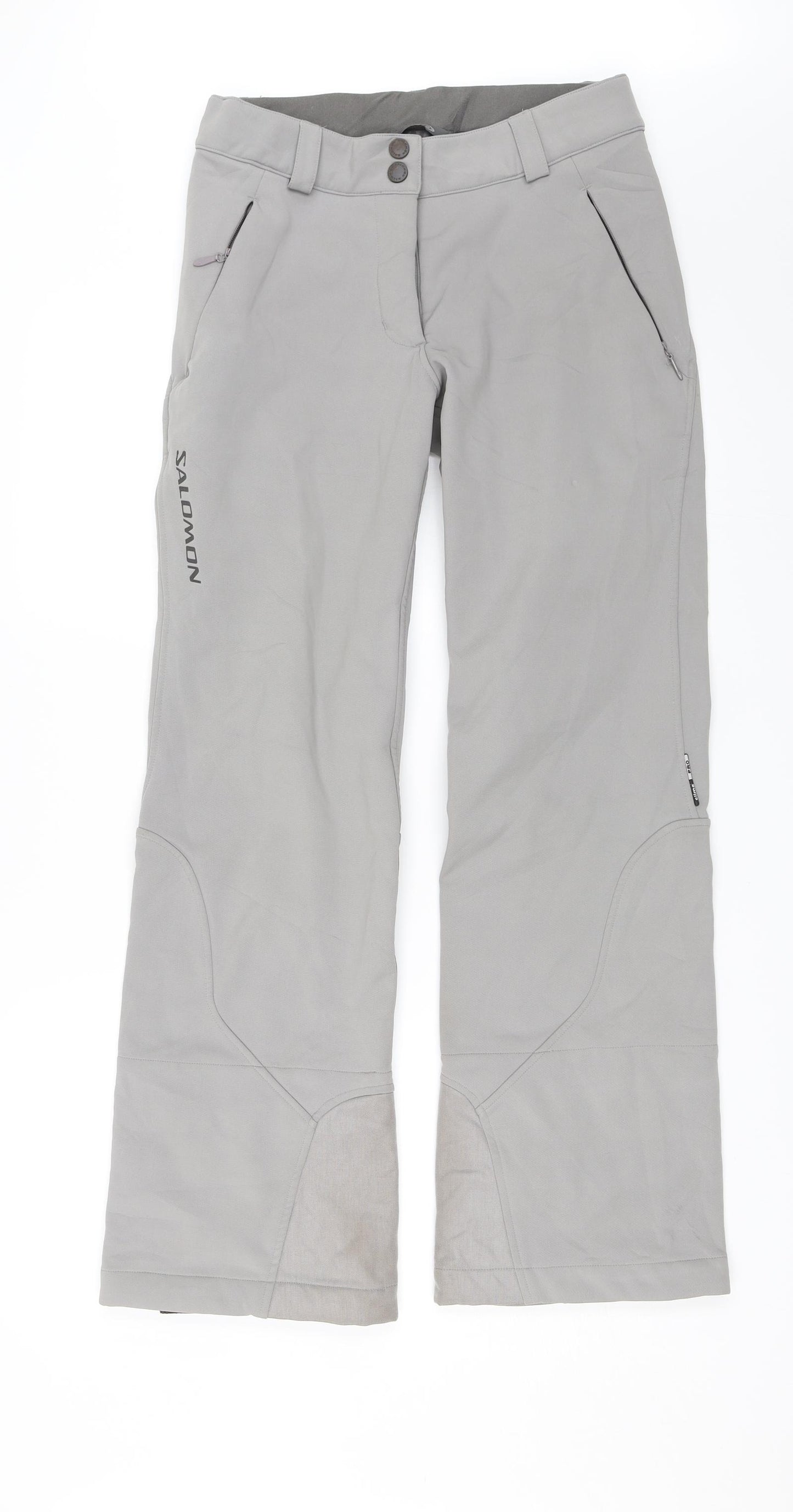 Salomon Womens Grey   Snow Pants Trousers Size 14 L29 in
